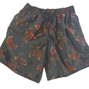 H&M Swim Trunks Mens Small Stranger Things Demogorgon Print Black